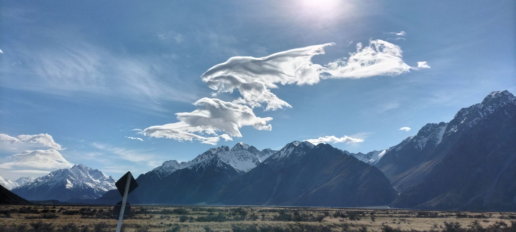 Layers of Birds over Aoraki
